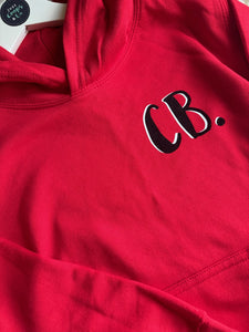 RED Kids Hoodie. Personalised