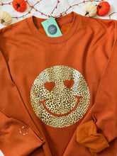 Load image into Gallery viewer, NEW - Leopard Smiley - Sweatshirt