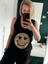 Load image into Gallery viewer, Women&#39;s Organic Top - Leopard Smiley
