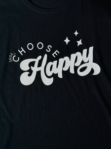 Women's Organic Top - Just... Choose Happy - Various Colours