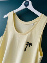 Load image into Gallery viewer, SALE! Women&#39;s Organic Vest Top - Lemon Palm Tree - Medium