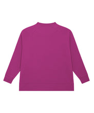 Load image into Gallery viewer, SALE! Women&#39;s Organic oversized sweatshirt - Fuschia. Size Small