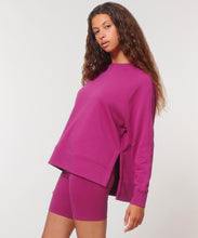 Load image into Gallery viewer, SALE! Women&#39;s Organic oversized sweatshirt - Fuschia. Size Small