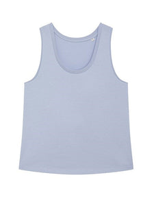 SALE! Women's Organic Vest Top - Blue. Size Large