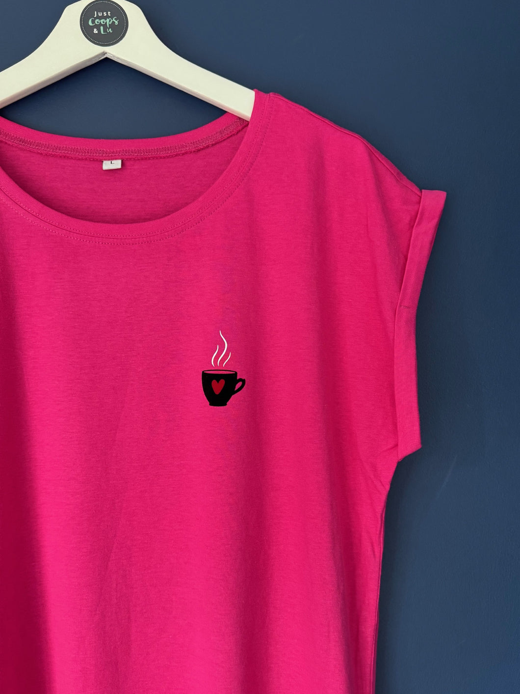 Cup Of Love- Women's T-Shirt with capped sleeves - Various colours