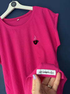 Cup Of Love- Women's T-Shirt with capped sleeves - Various colours