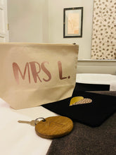 Load image into Gallery viewer, &#39;Just... Honeymooning&#39; - Personalised XL Organic Pouch