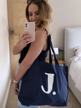 Load image into Gallery viewer, &#39;Just... my stuff&#39; XL Tote - BLUE - with personalisation