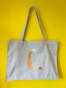 'Just... my stuff' XL Tote - GREY - with personalisation
