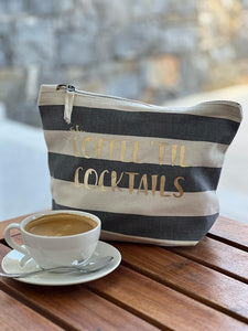 Just... Coffee 'til cocktails - Pouch with personalisation