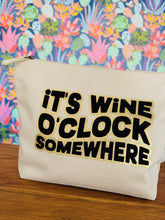 Load image into Gallery viewer, NEW &#39;Wine o&#39;clock&#39; - Personalised XL Pouch or XL tote