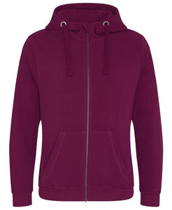 Zip Up Hoodie - Burgundy - Smiley - Size XS