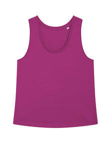 SALE! Women's Organic Vest Top - Fuschia. Various Sizes
