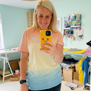 SALE! Unisex - Tie Dye Pastel Mix T-Shirt - Size MEDIUM. Cocktail Glass.